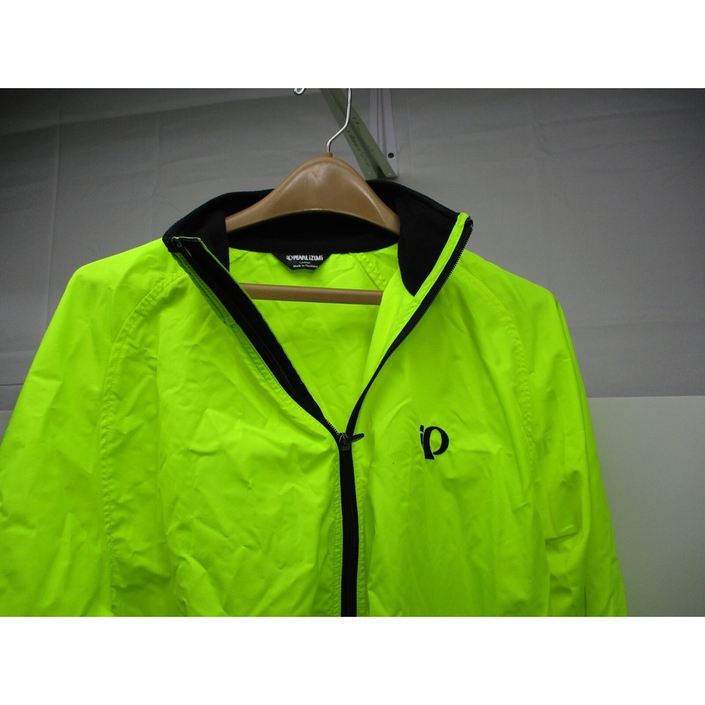 Pearl Izami Screaming Yellow Cycling shell Jacket - size Large - Picture 3 of 6